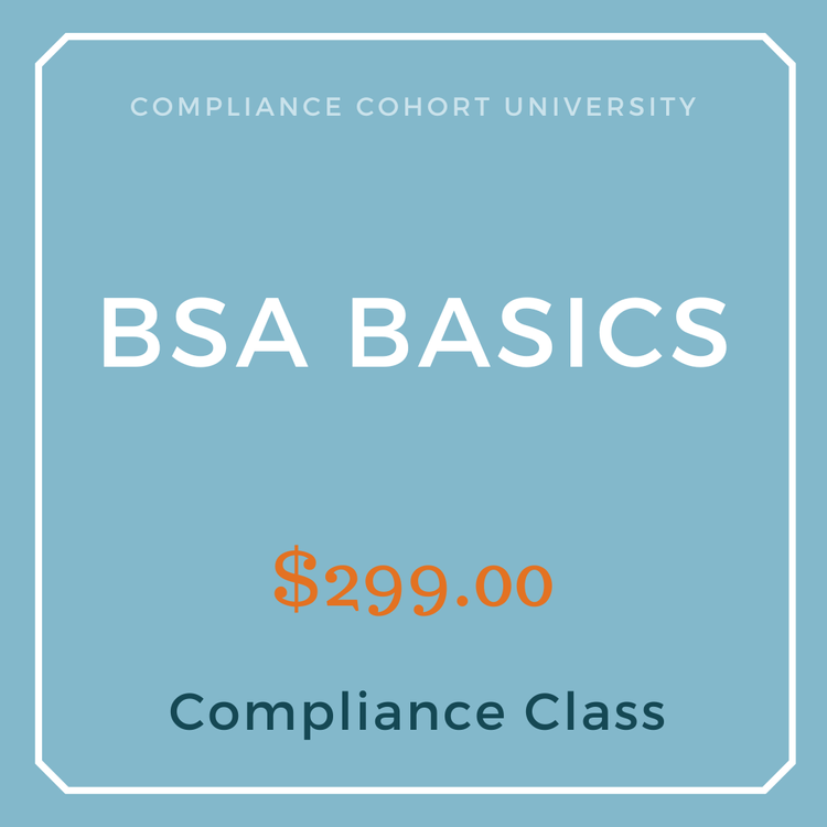 BSA Basics AML Training for Banks and Credit Unions — Compliance Cohort