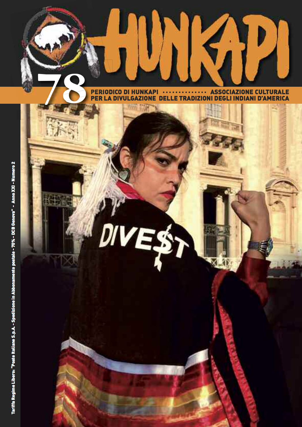 Cover of Italian publication, Hunkapi, 2017. Click here to view entire publication.
