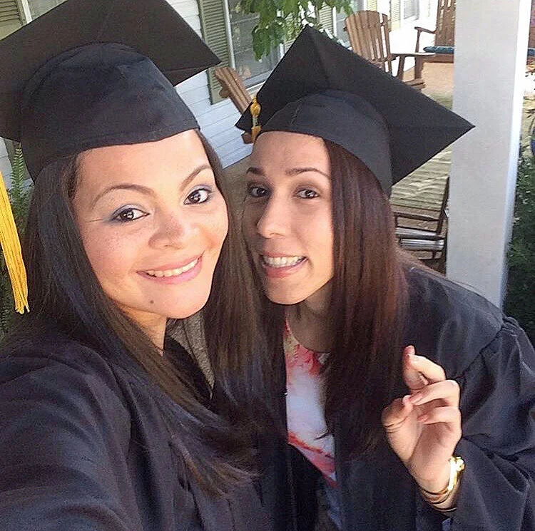 Isis and Daymari Brito, her best friend graduating from Freed-Hardeman University. They met in Miami when coming to the United States, played on the same volleyball team, and supported eachother through many hardships. Daymari is now married with a child, and they are Isis’s closest friends in the US.