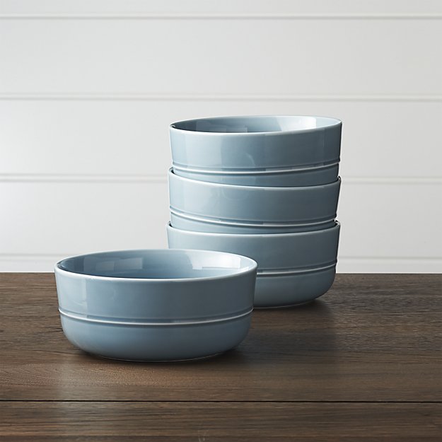 Crate and Barrel Hue Blue Bowl