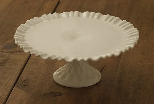  Dimpled Milk Glass 