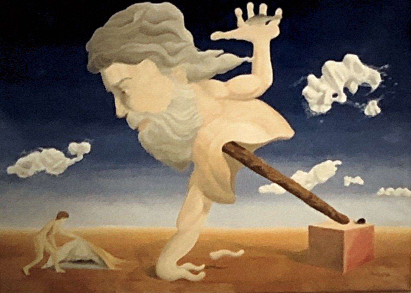 The Search for Enough, oil on canvas, 92x122cm