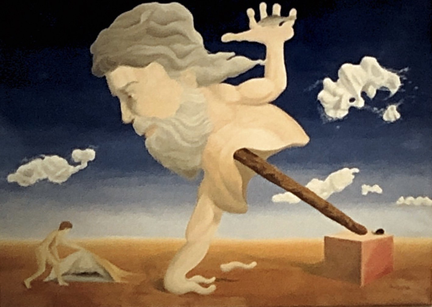 The search for enough, oil on canvas 48”x36”, private collection