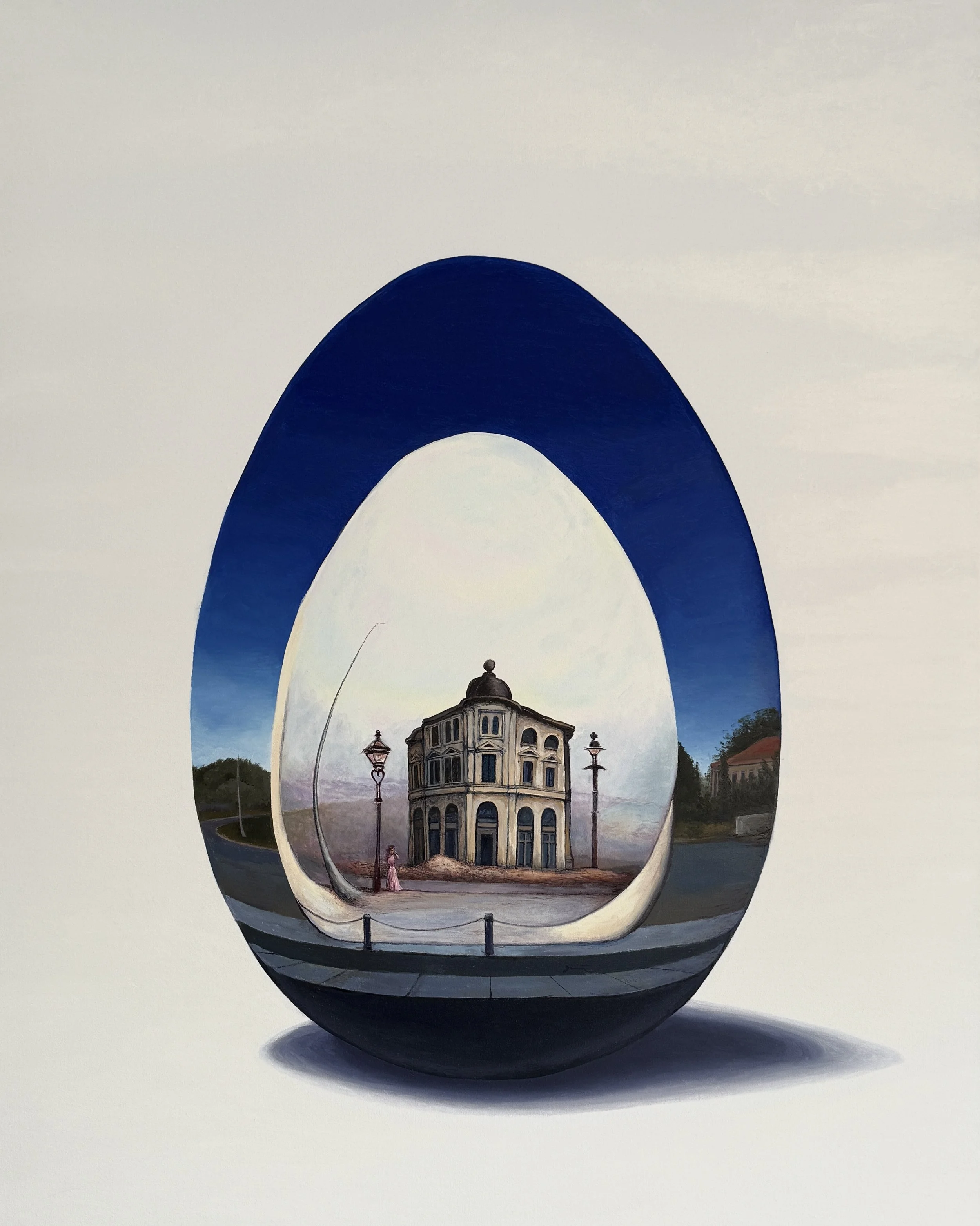 Ecologies of Inception (Easter Hallucination), oil on linen,  80x100cm