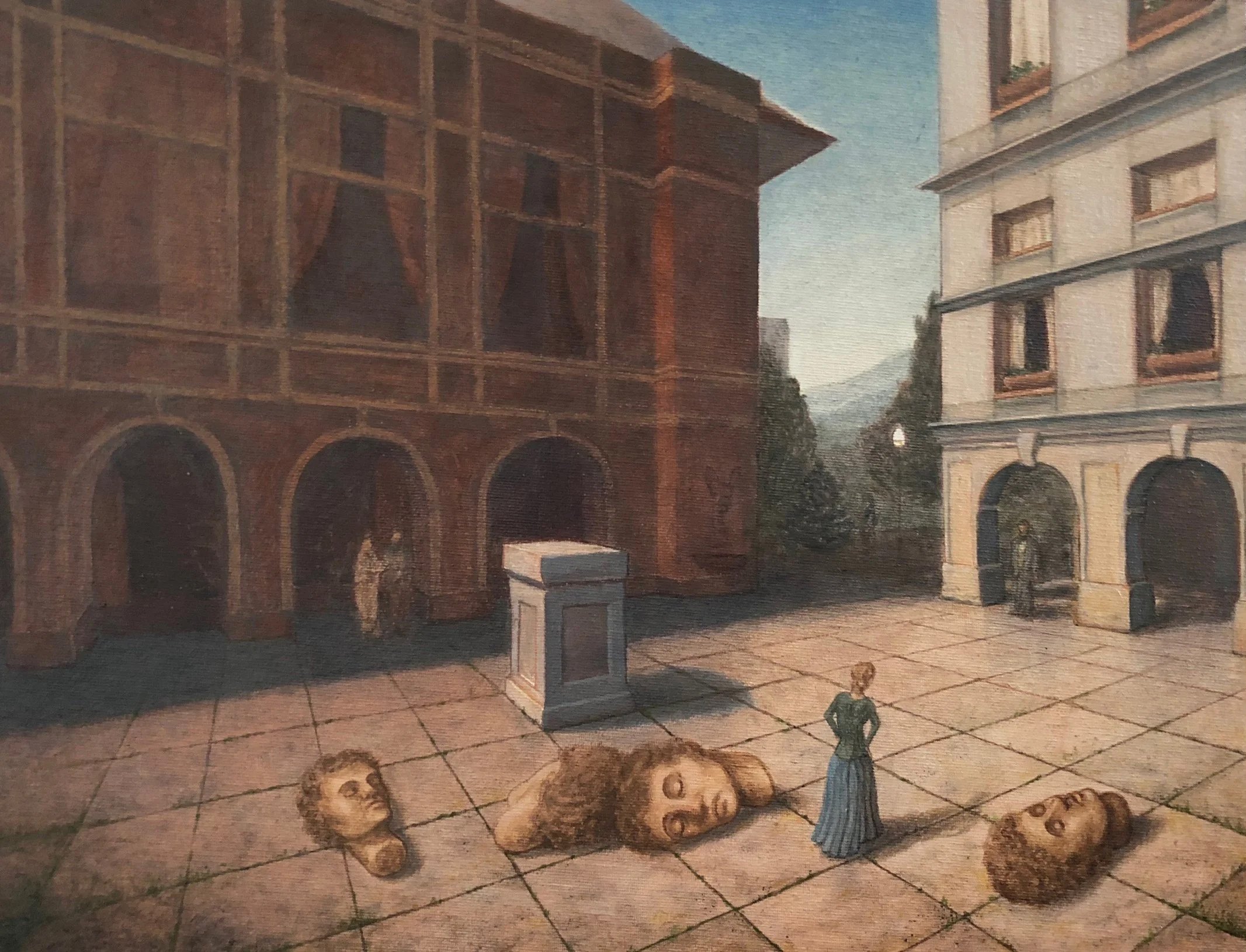 The Architectural Uncanny, oil on linen on board 35x27cm