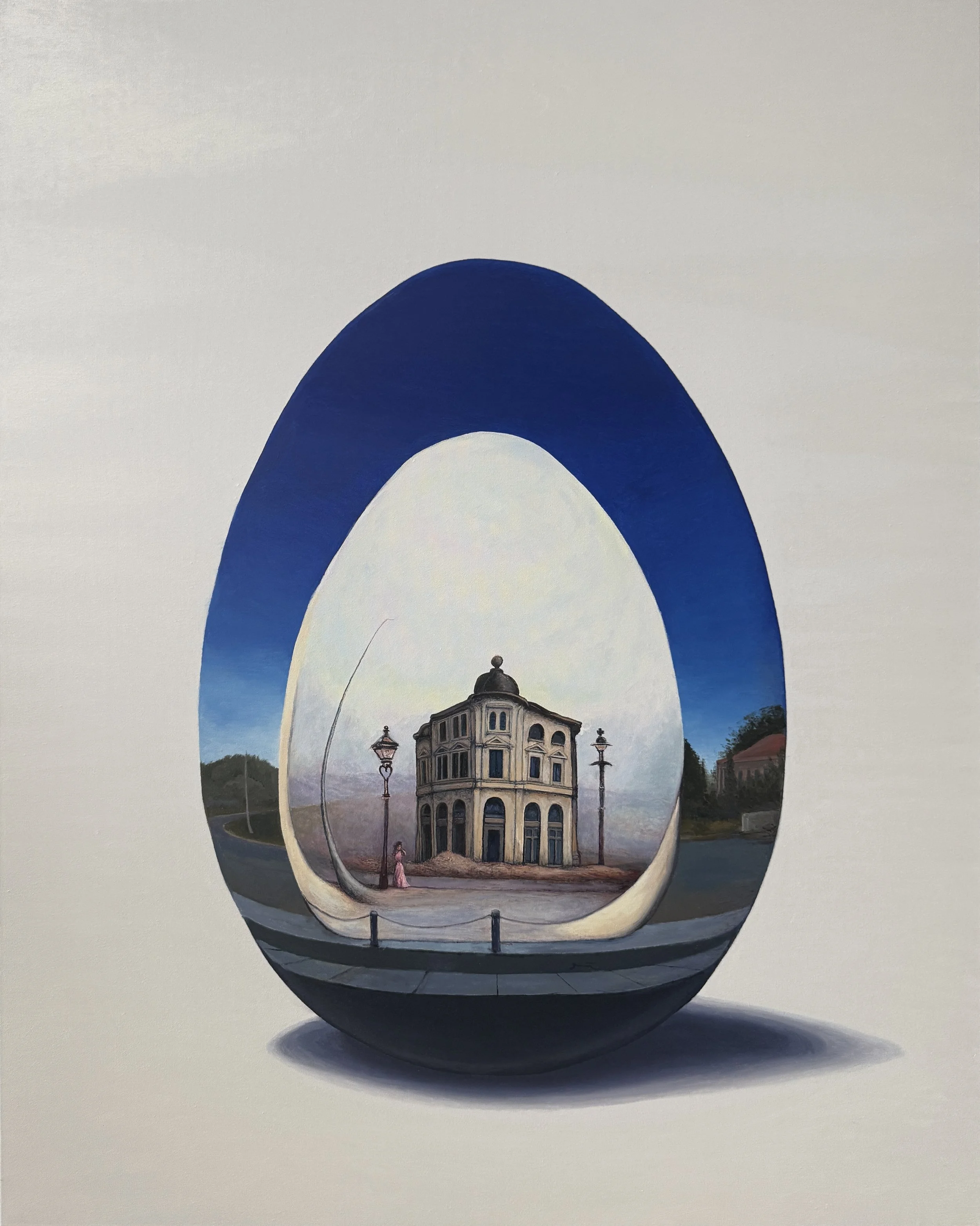 Ecologies of Inception, oil on linen,  80x100cm