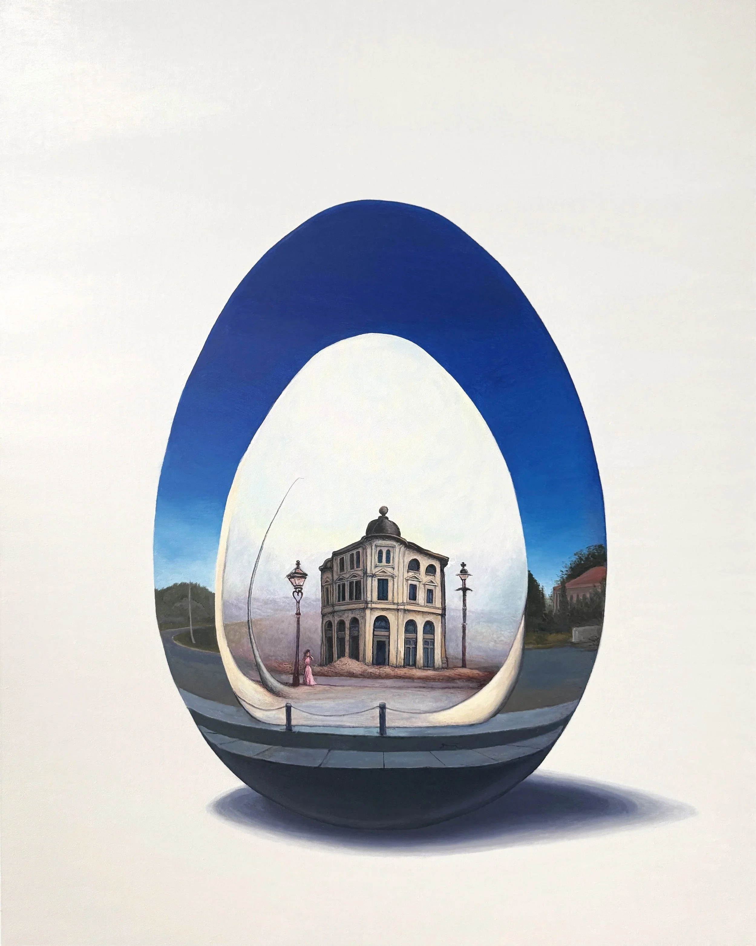 Ecologies of Inception, oil on linen,  80x100cm