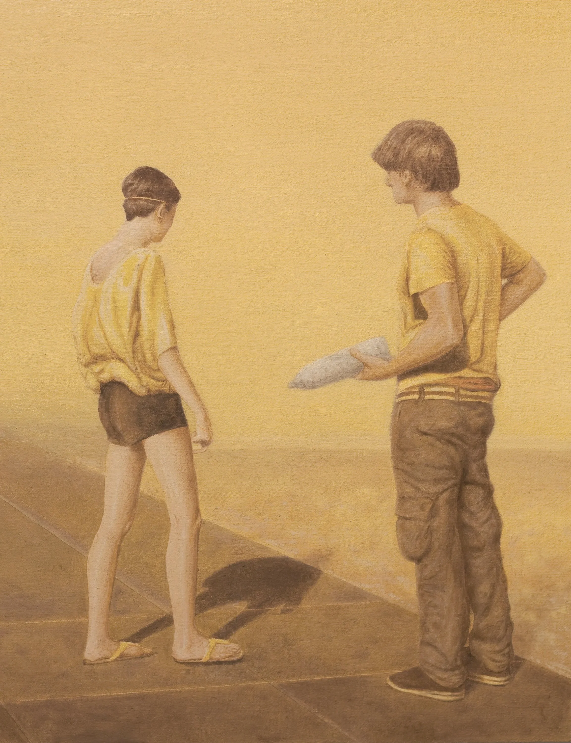 Gold Trio, OIl on linen, 40x50cm