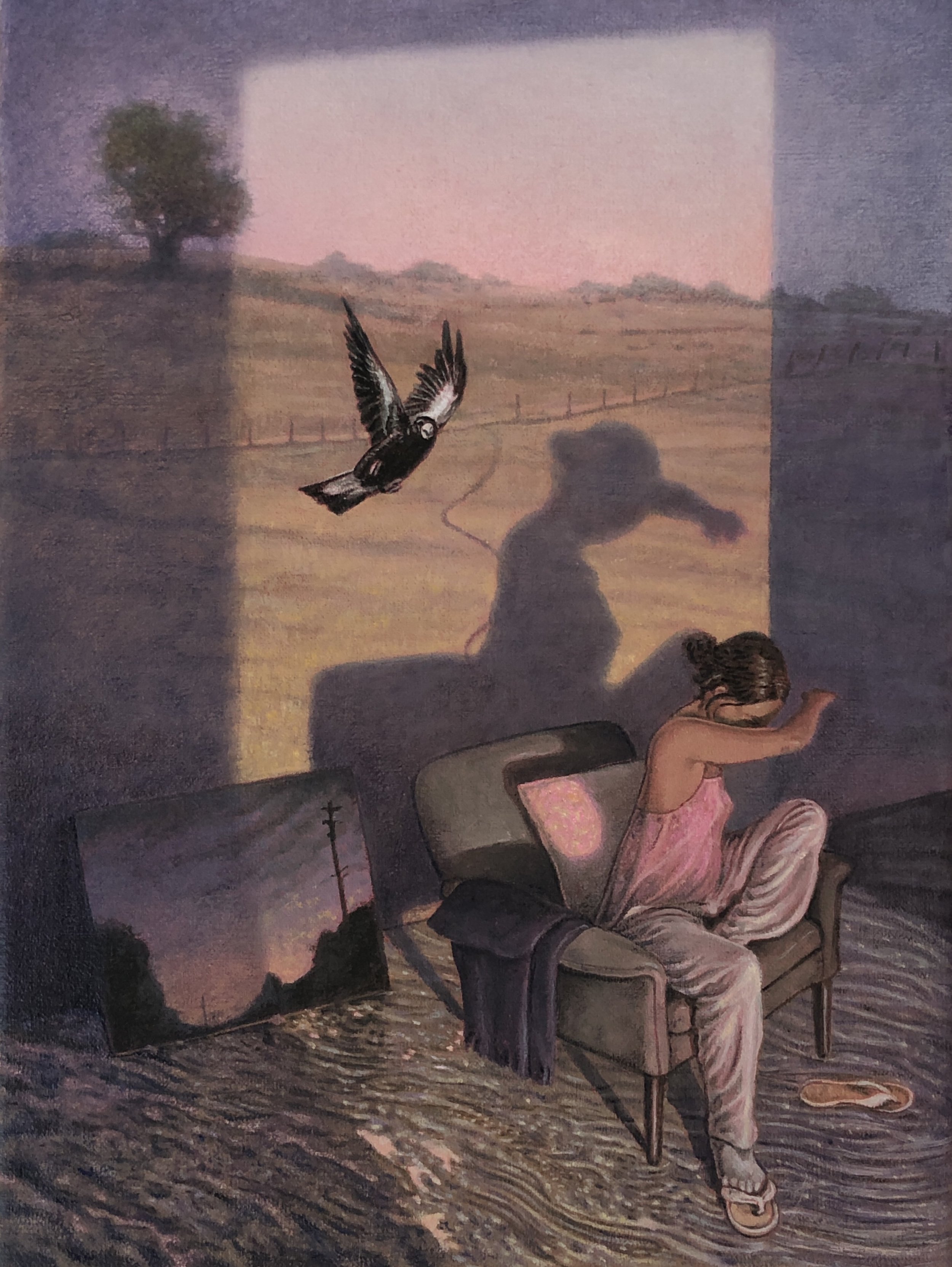 Imaginary Magpie, oil on linen 30.5x40.6  (private collection)