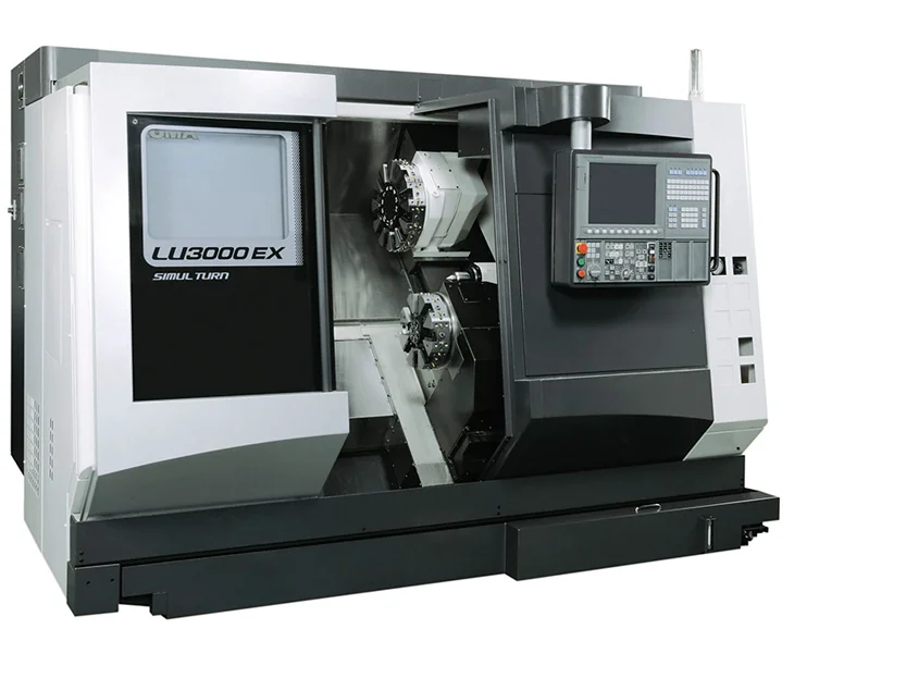 Okuma 4-akset CNC dreiesenter med 2 verktøyrevolvere