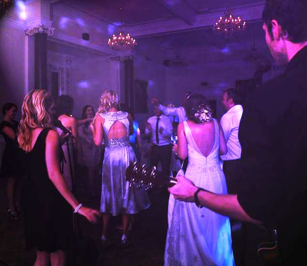 Everyone on the dance floor at a Leicestershire Wedding