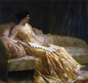Portrait of the Artist’s Wife, Evangeline Wilbour Blashfield , by Edwin Blashfield