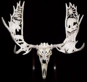 Yukon antler carving