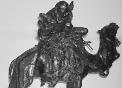 Bronze statue, Man Riding a Camel