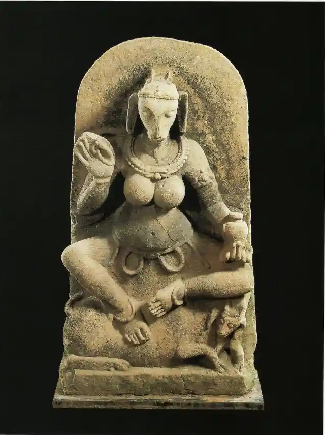 8th Century Goat-Headed Looted Goddess