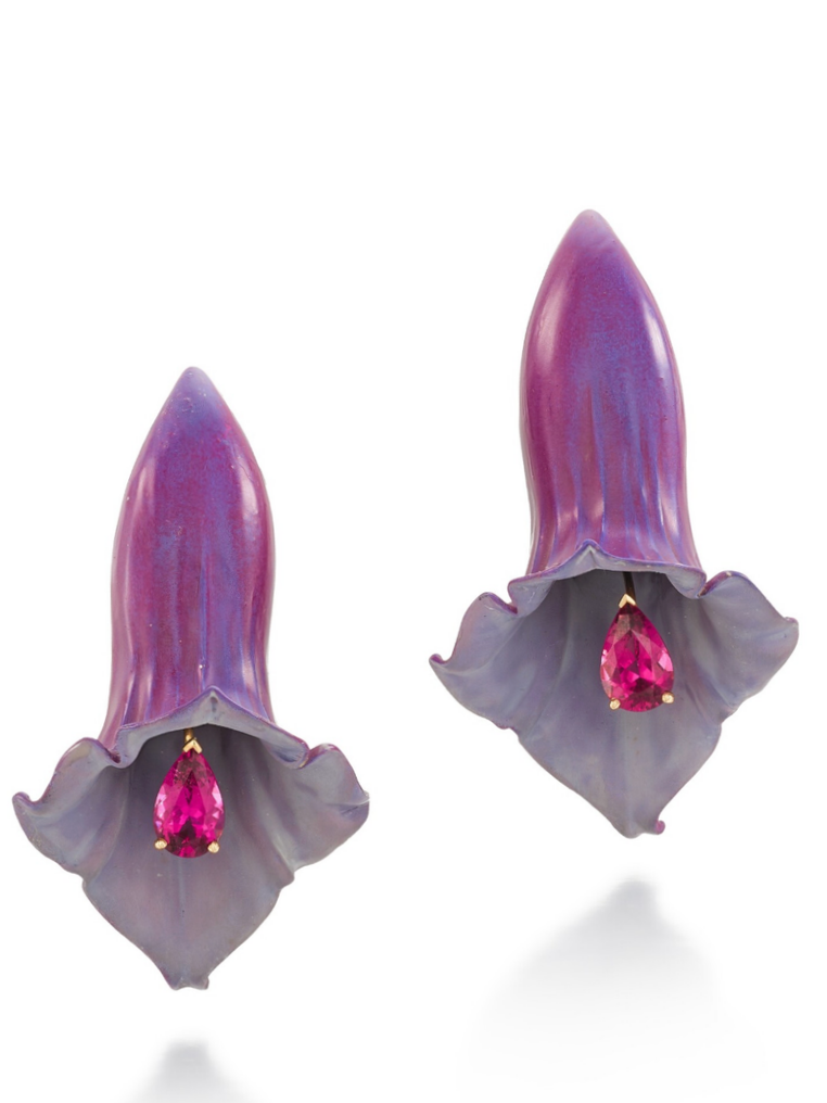 Emmanuel Tarpin "Foxglove" Earrings
