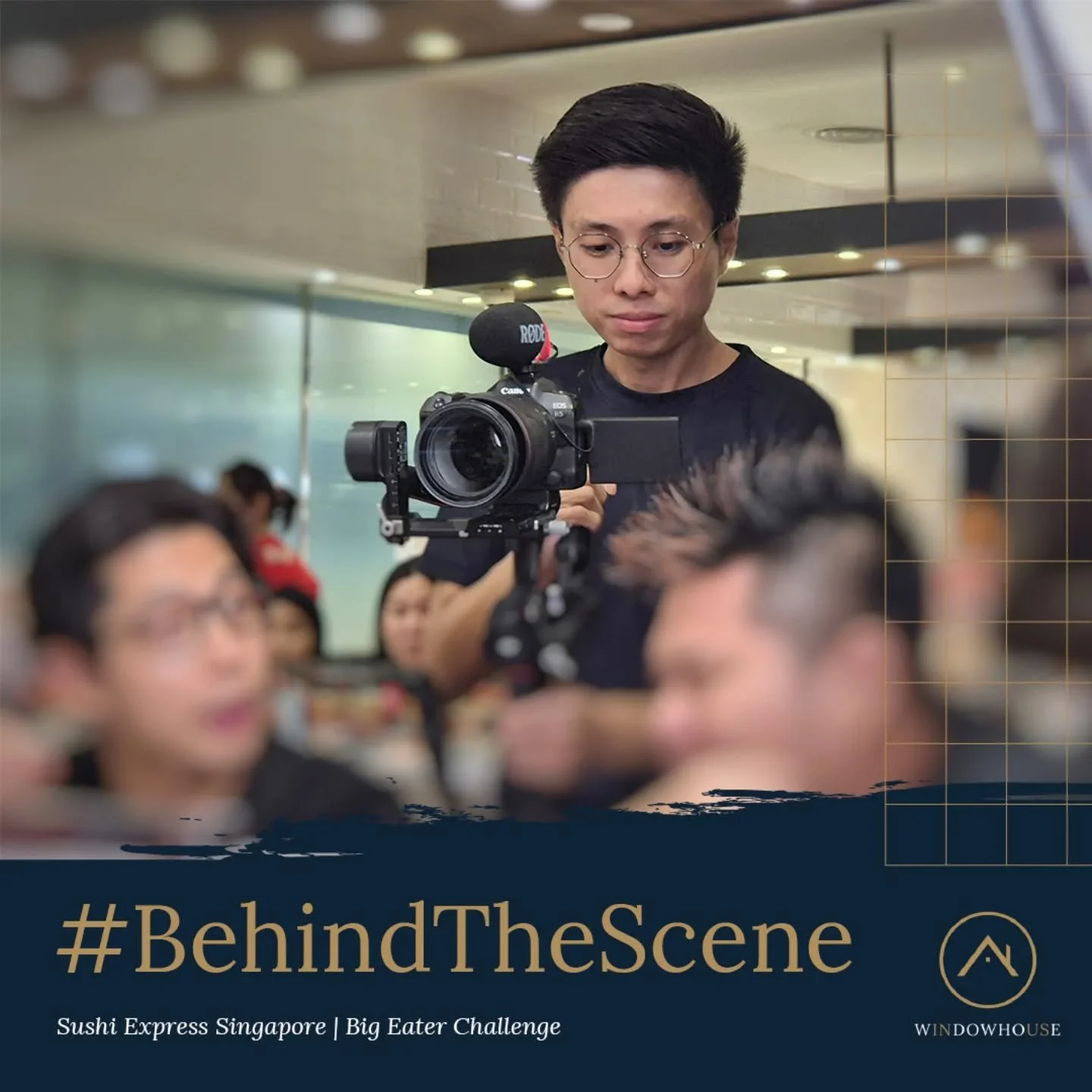 Behind the scenes with our videographer in action, capturing all the B-roll magic at Sushi Express Singapore epic Big Eater Challenge! Grateful to be part of the excitement. Want to turn your event into unforgettable content? Let&rsquo;s make it happ