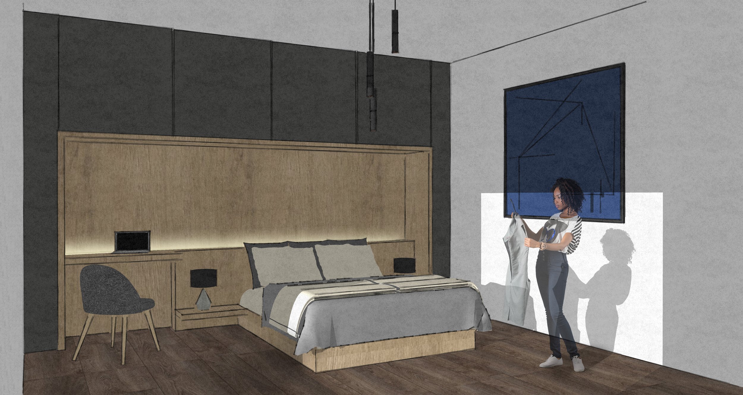 Proposition d'aménagement chambre