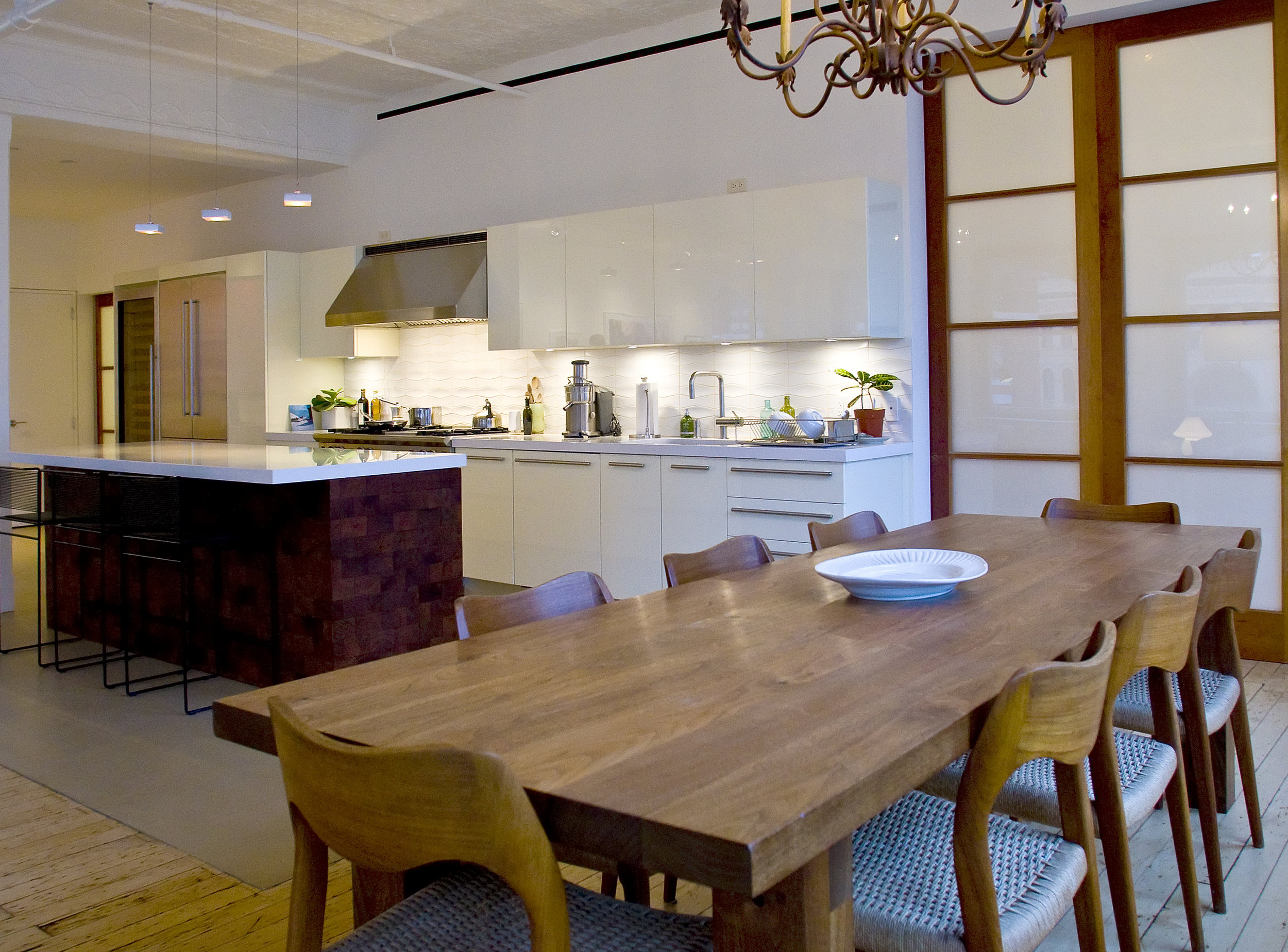 Tribeca Loft - Dining Area and Kitchen