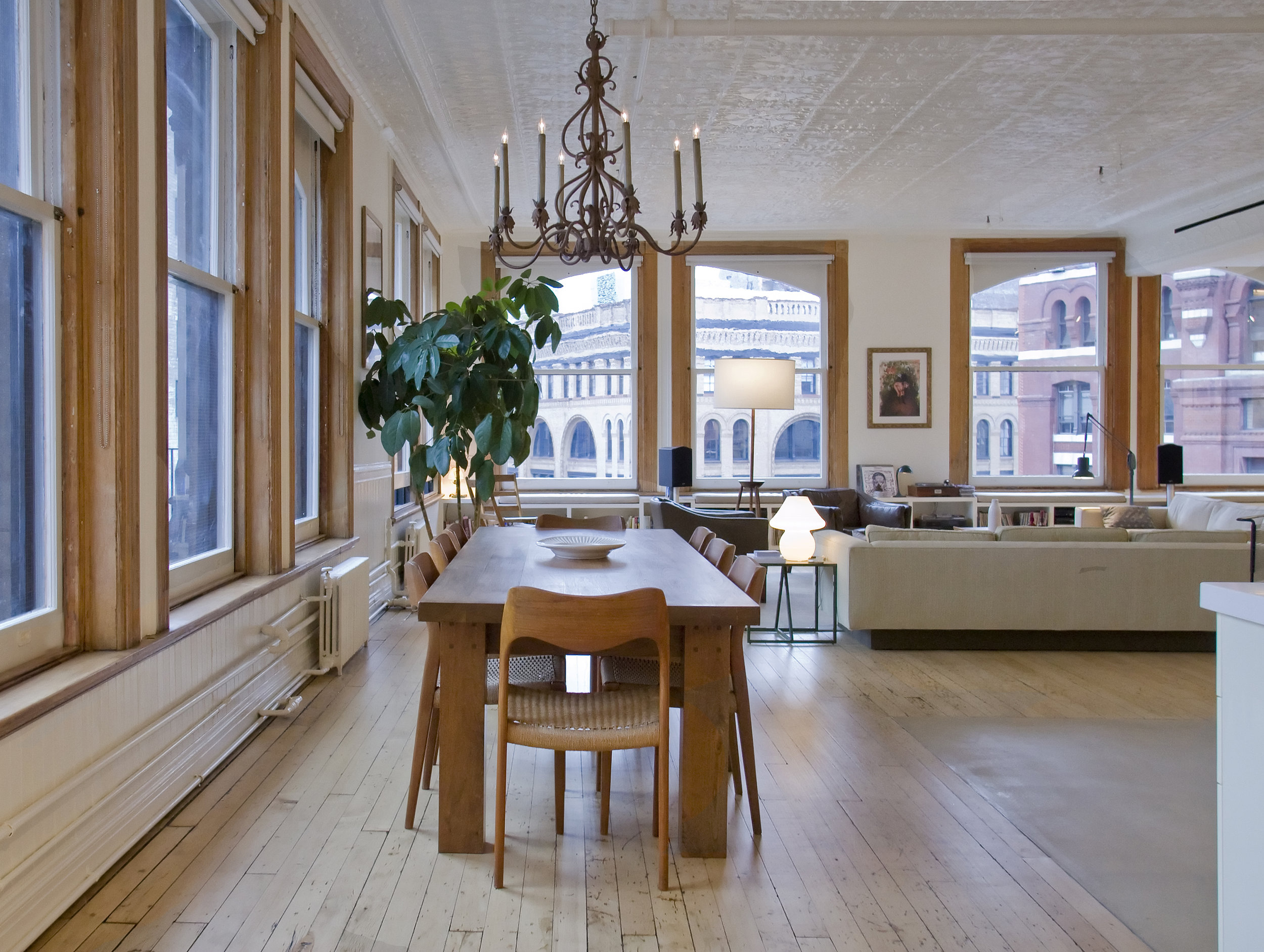 Tribeca Loft - Dining Area and Living Room
