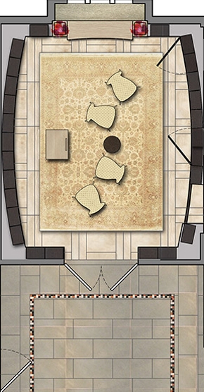 FAPC Columbarium - Rendered Floor Plan