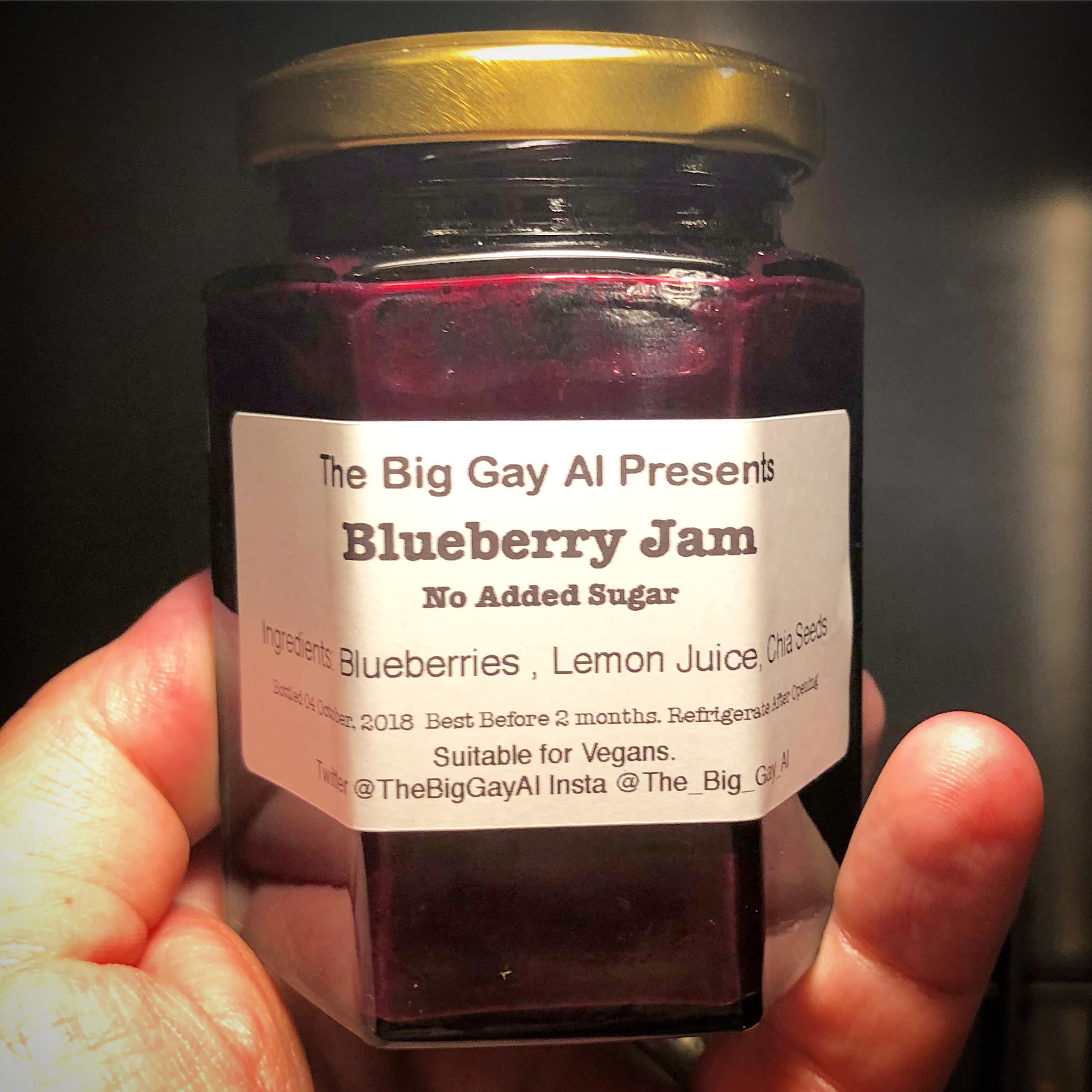 Blueberry Jam - No Added Sugar