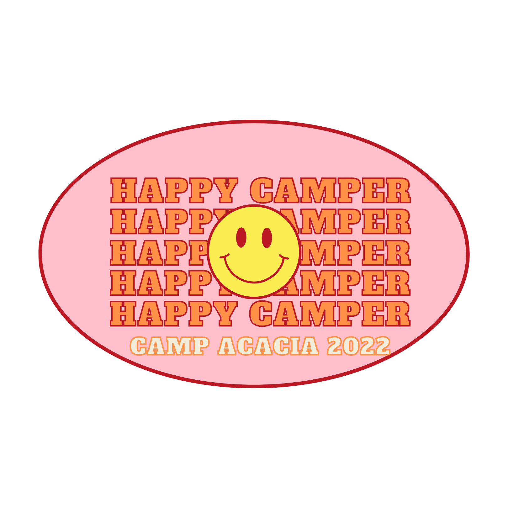 Happy Camper Decal — Camp Acacia