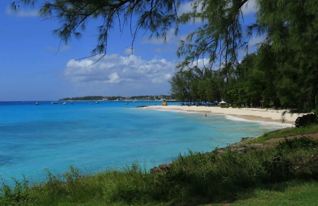 Located on the south shore of Barbados, Miami Beach is one the prettiest in the Caribbean. There’s also some casual places to buy clothing and food on the beach. JIM BYERS PHOTO