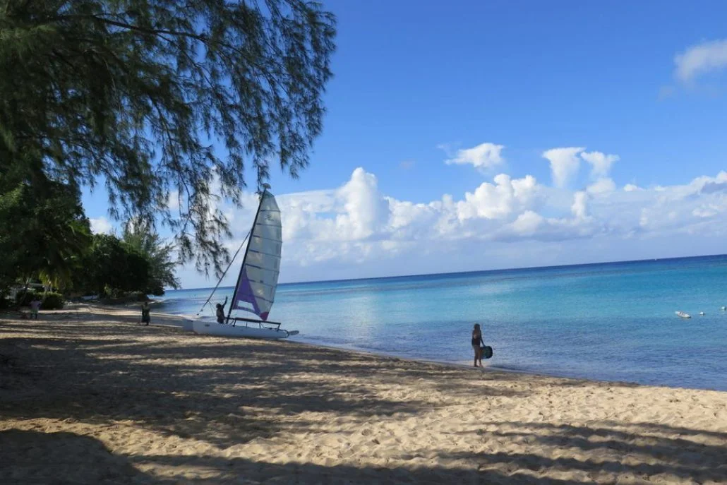 Expect silky sand and long protected beaches on the west coast of Barbados. JIM BYERS PHOTO