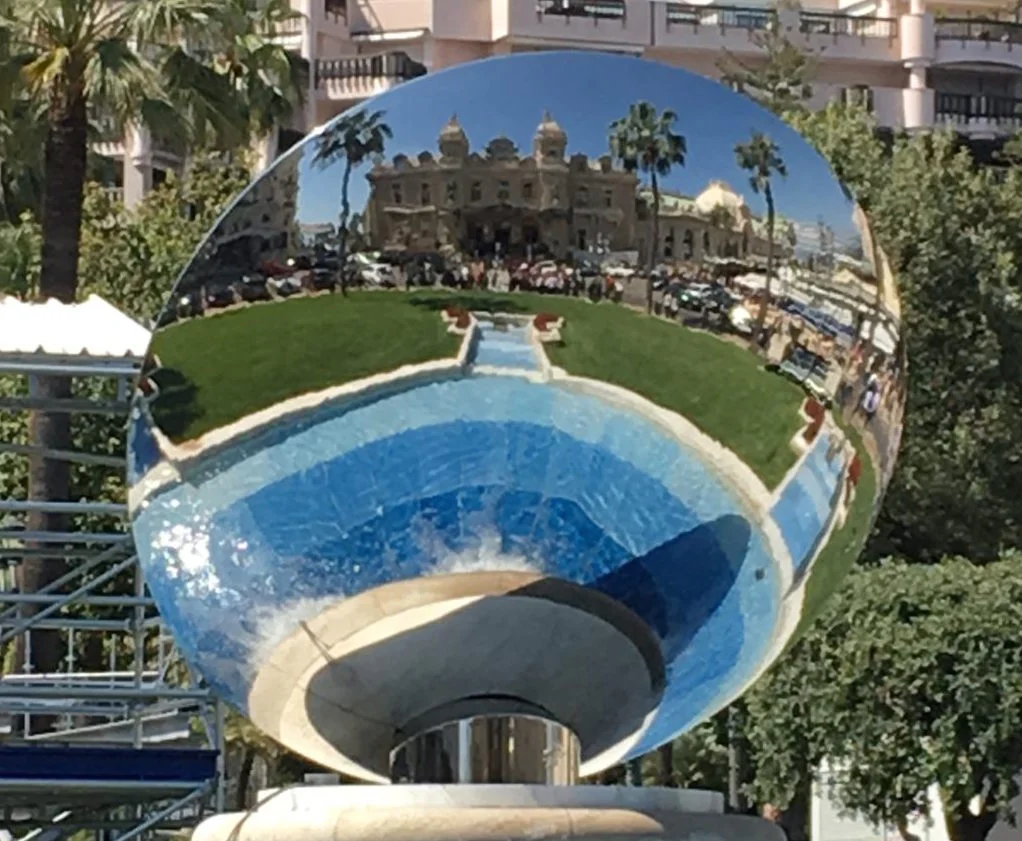 After drinks at the Hotel de Paris Monte Carlo at Place du Casino, we check out the grand Casino itself! (The scaffolding you see in the background is all in preparation for the upcoming Grand Prix)