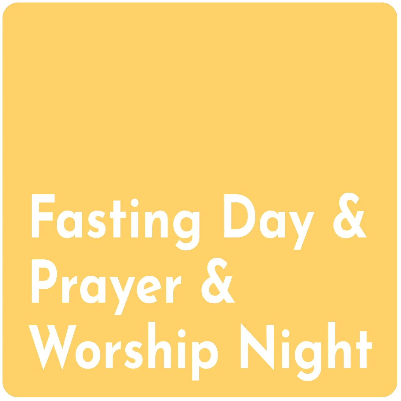 Prayer & Worship Night
