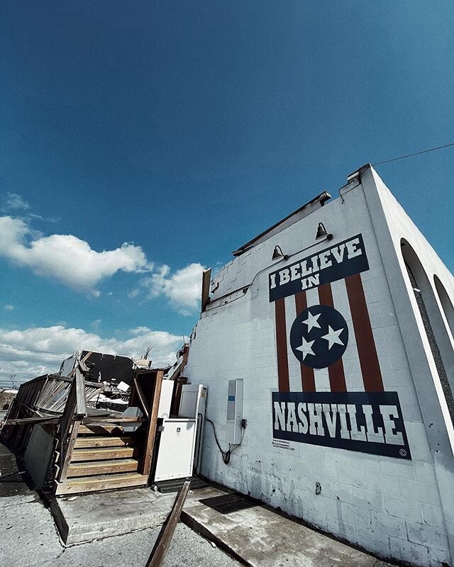 Nashville was taken for a spin late last night 😓🌪thankfully we are OK, others not so much. Homes, businesses and lives simply vanished overnight. We are absolutely heartbroken over the physical and emotional destruction of our city... but we know t