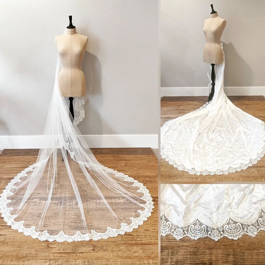 Vintage Redesign 

✂️✂️✂️

Turned this vintage train into a beautiful new veil 

#vintage #beforeandafter #redesign #bridal #coloradoweddings #veils