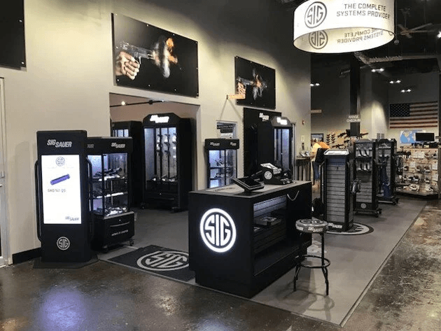 SIG SAUER Pistols Counter Display