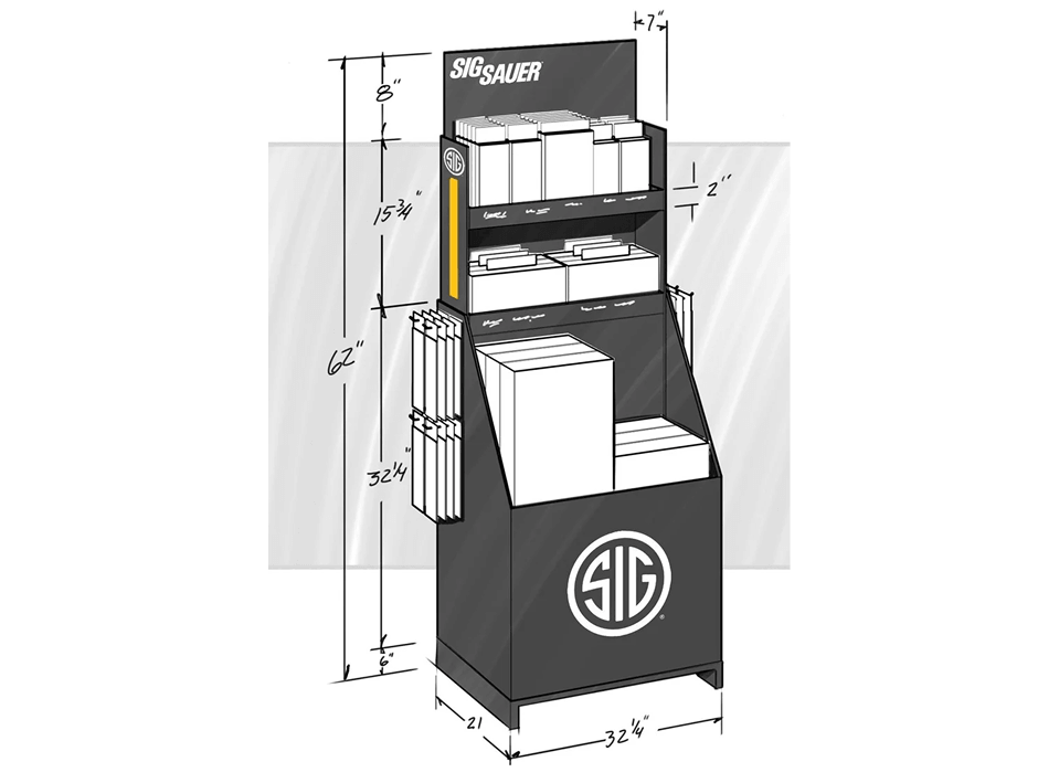 SIG SAUER Freestanding Floor Display Prototype