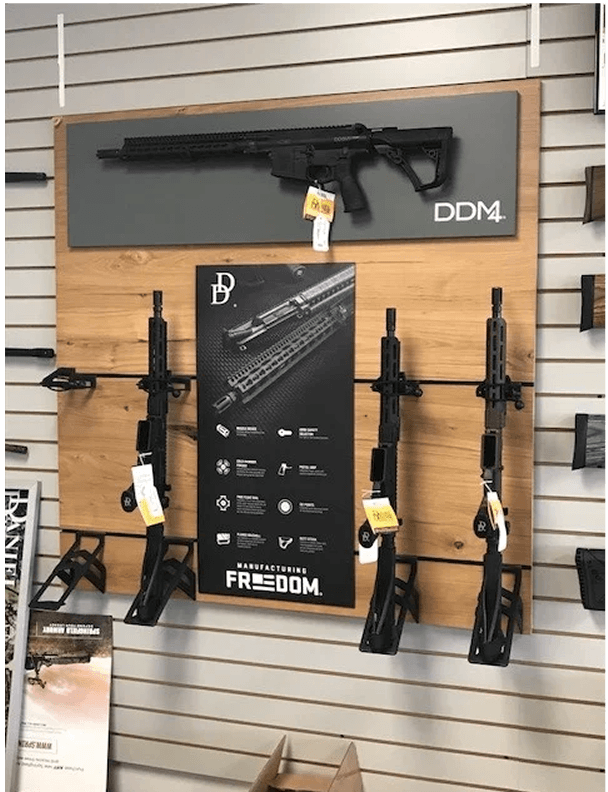 DDM4 Rifle Brand Wall Display