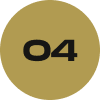 Gold-colored circular icon with black text '04'
