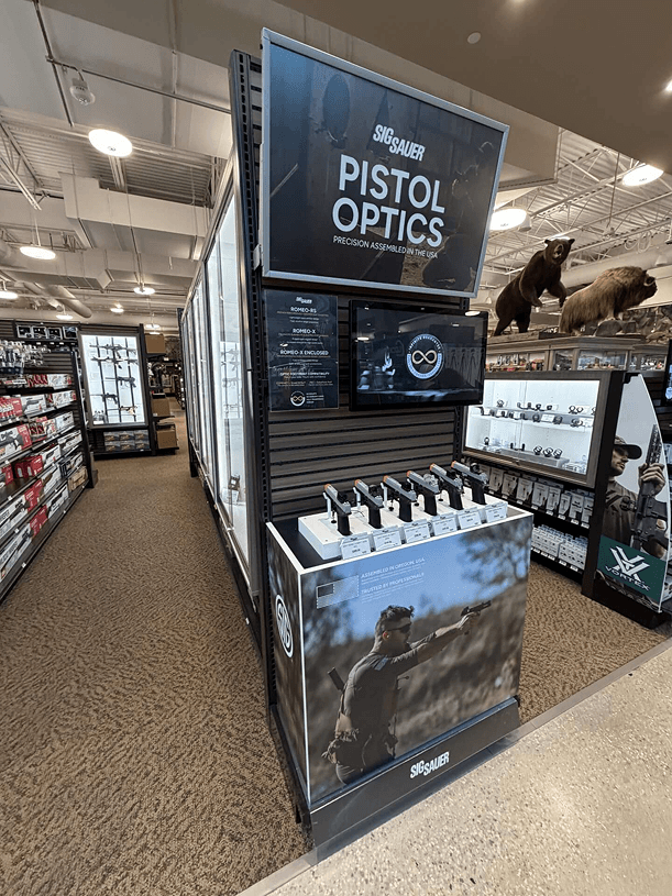 SIG SAUER Branded Gondola Endcap