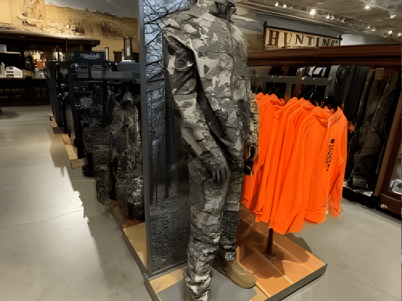 Hunting Apparel Merchandising Display
