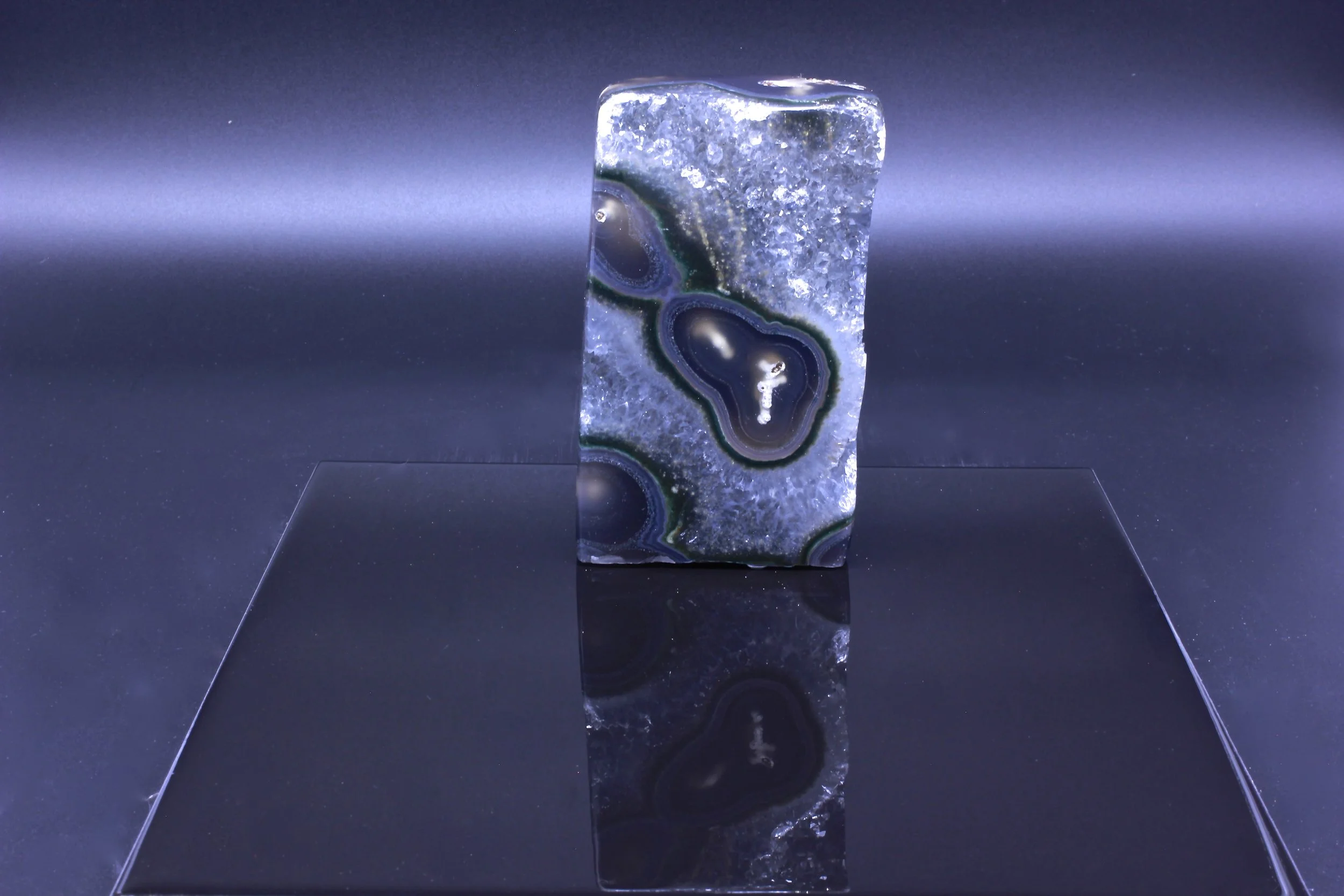 Agate and celestite polished Geode (sold out)