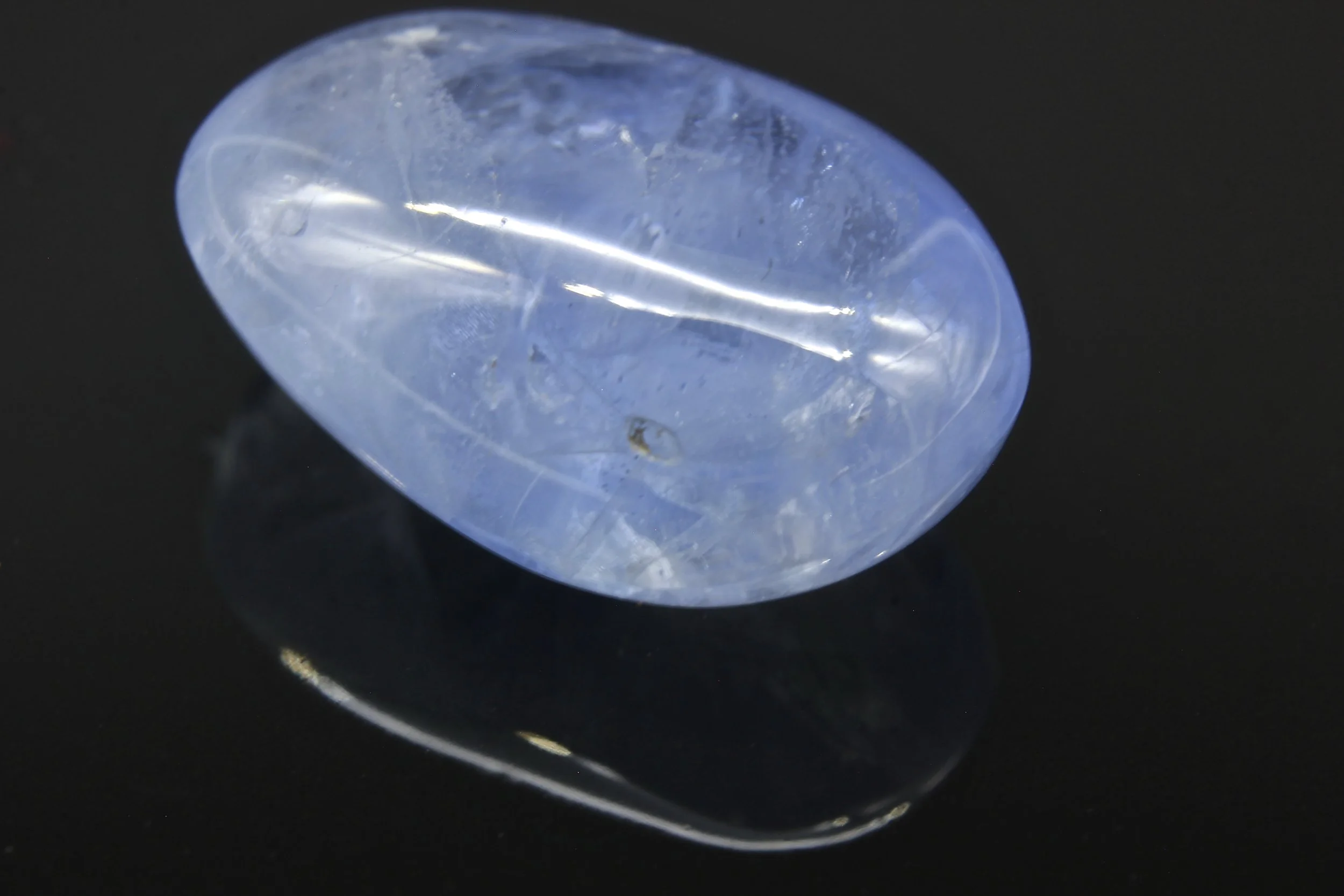 A pale cornflour blue Sapphire