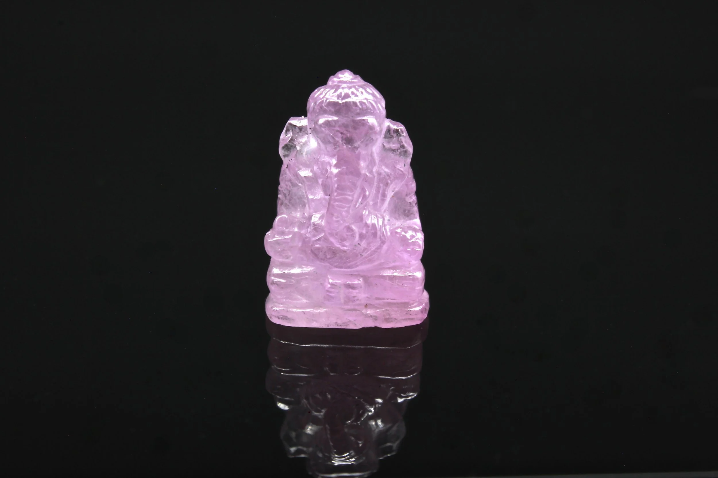 A Fine Pink Sapphire Ganesh carving (sold out)