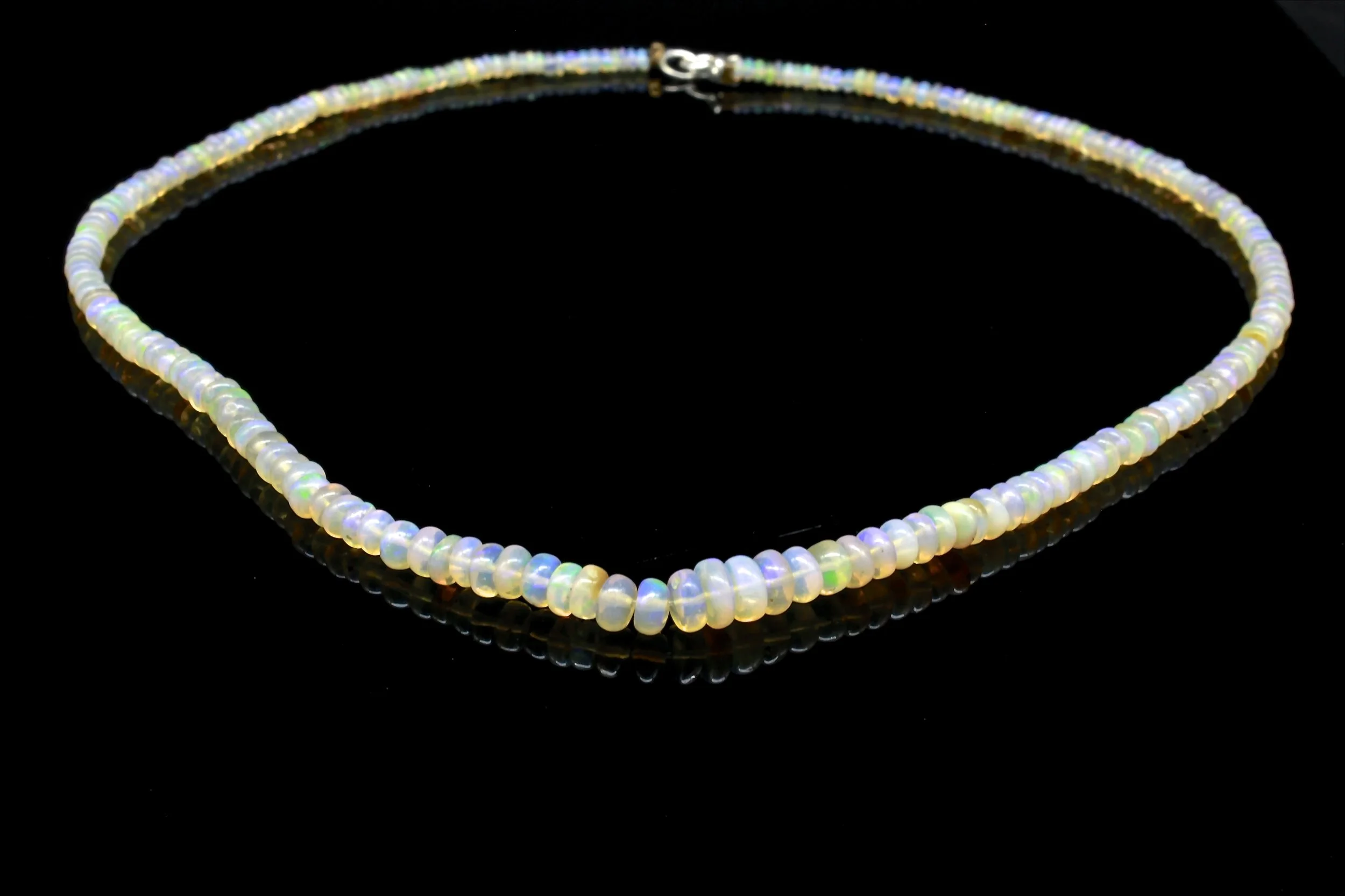 A Subtle Neon Ethiopian Opal necklace (sold out)