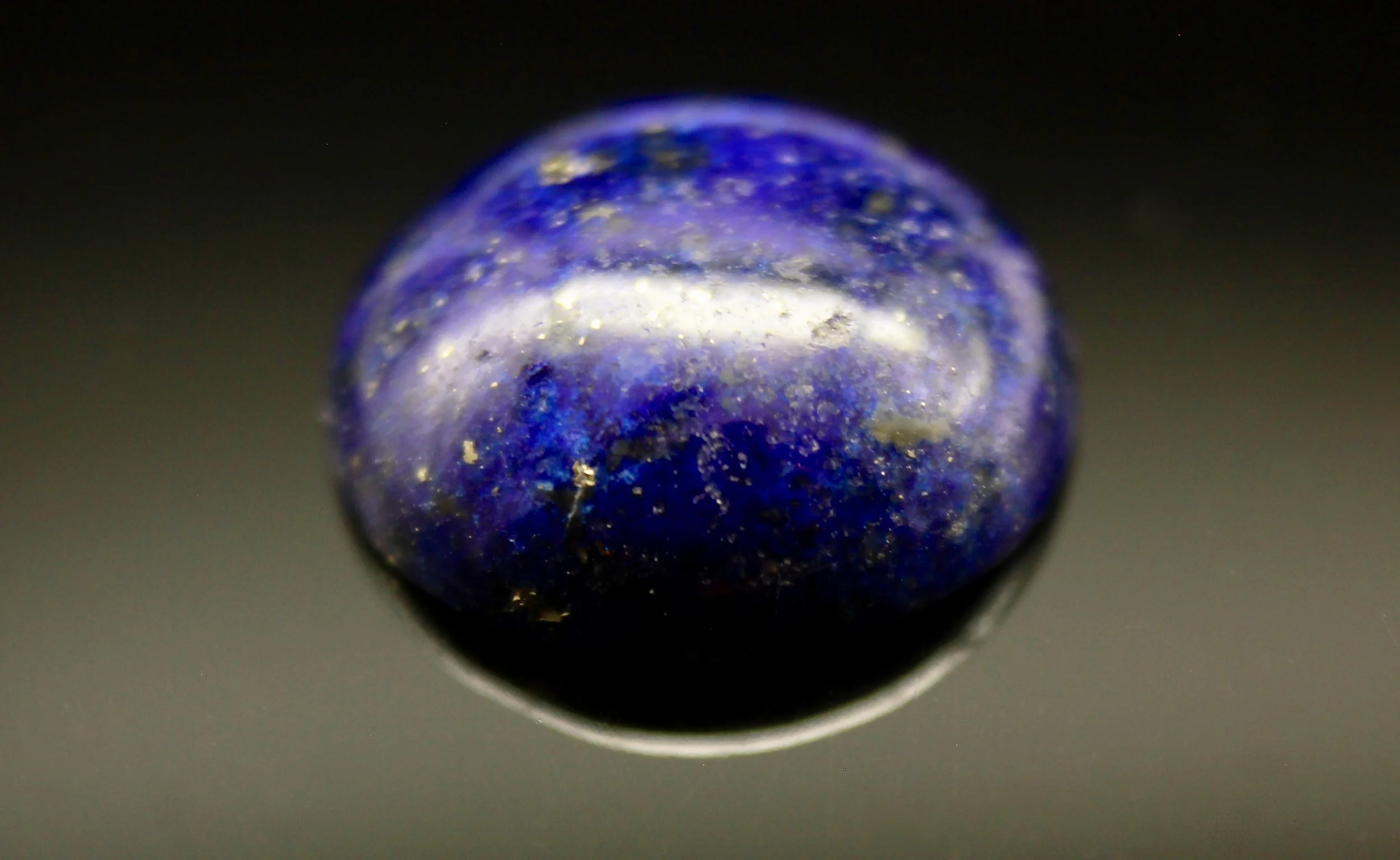 A Regal Lapis Lazuli cabochon