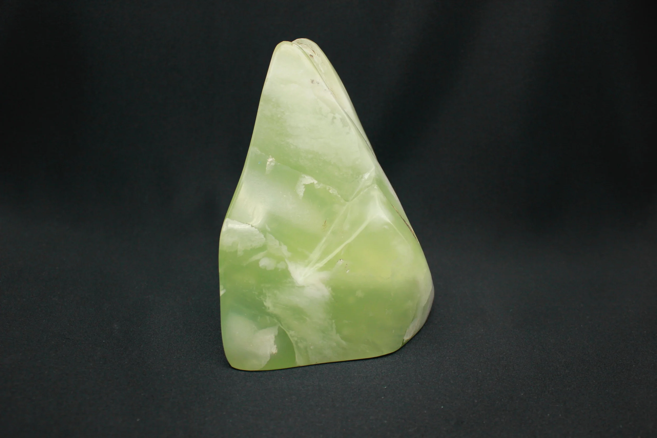 A pyramid of Bowenite New Jade (sold)