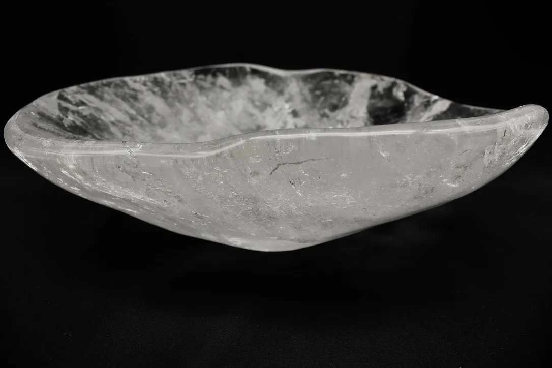 An elegant freeform Clear Quartz bowl (Sold)