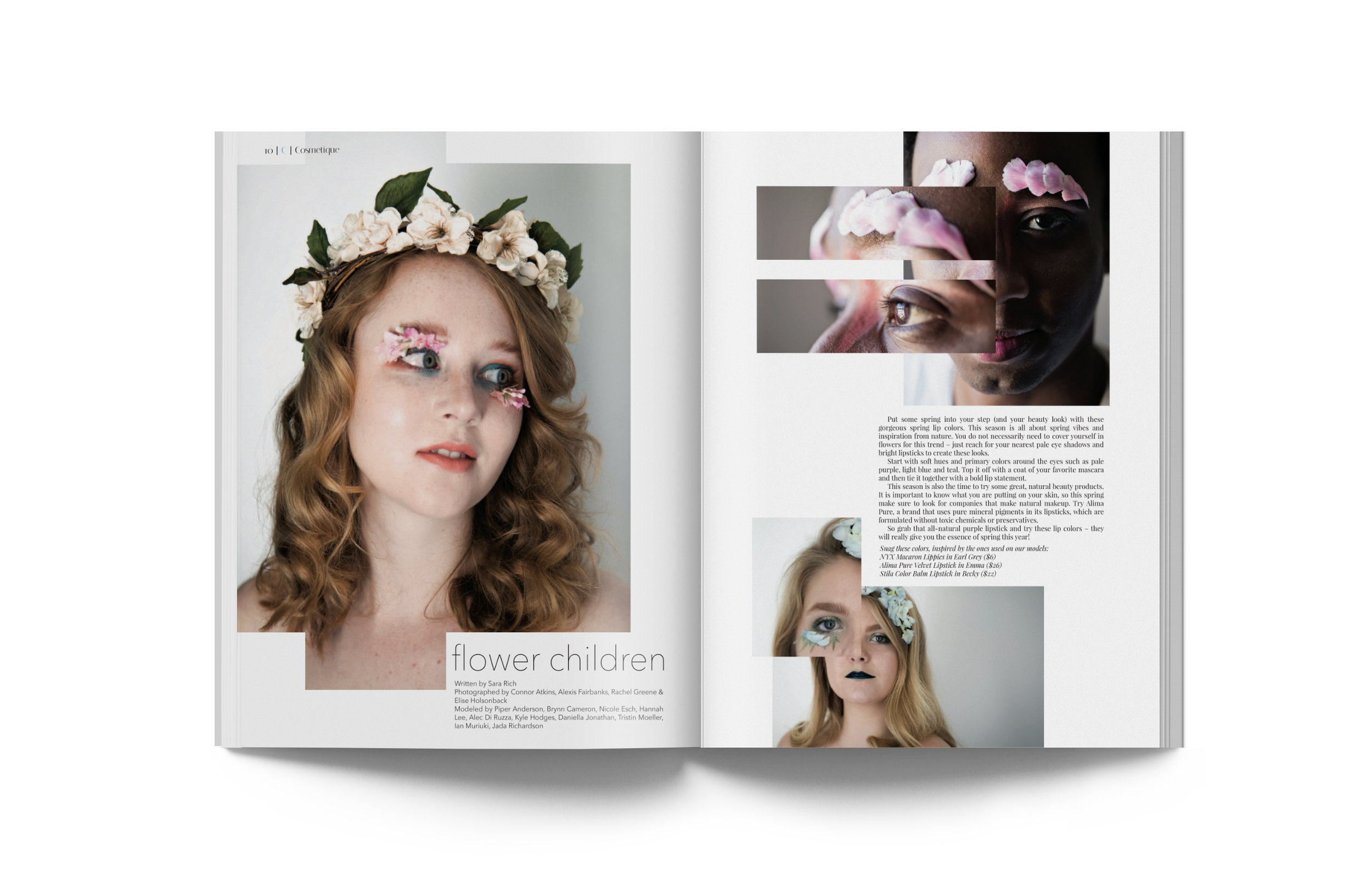 A dreamy magazine is incomplete without a few cute baby animals. I directed this shoot at a petting zoo in North Carolina, ensuring animals were artfully incorporated into the shots.
