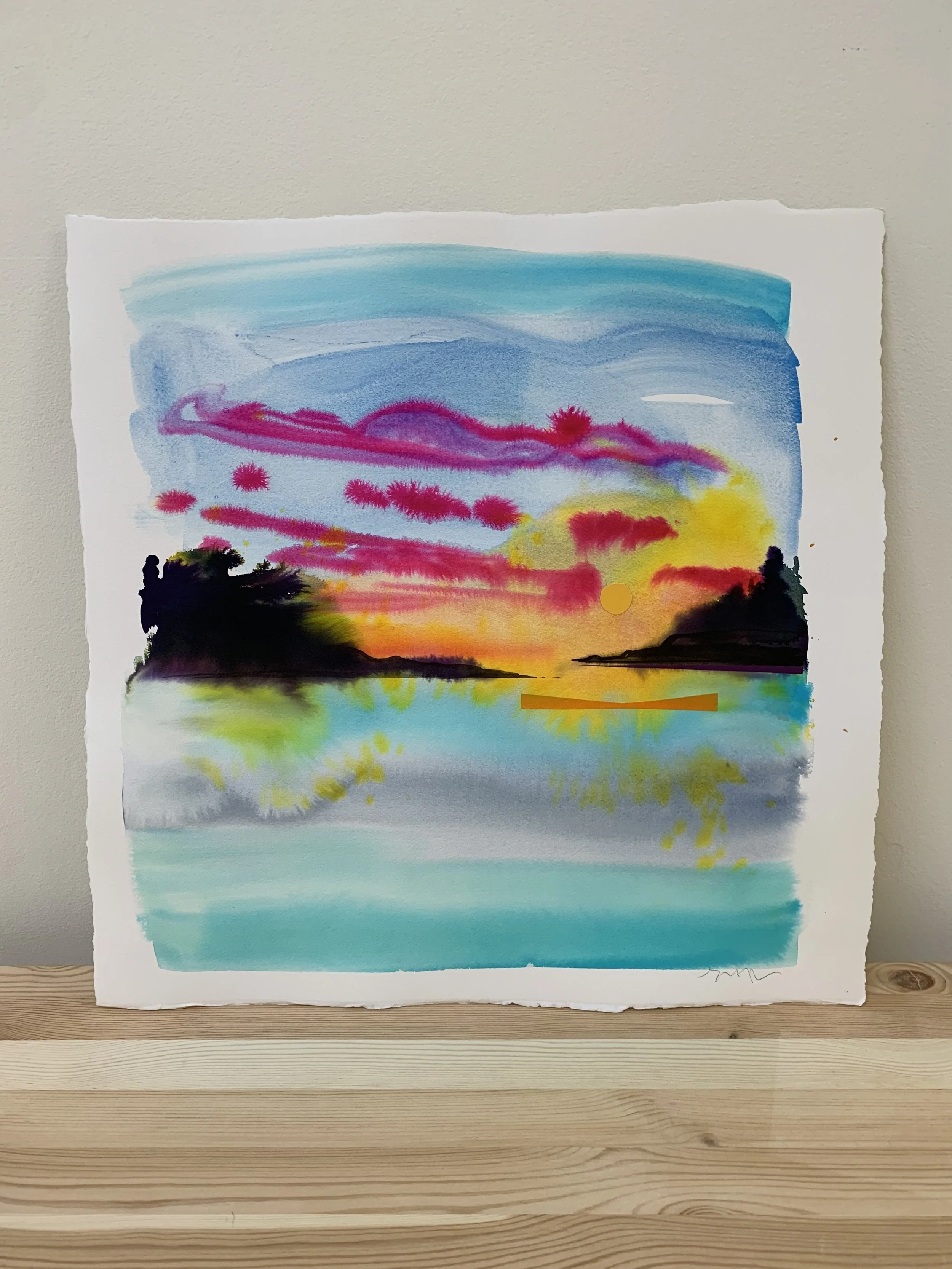 Watercolor collage, untitled