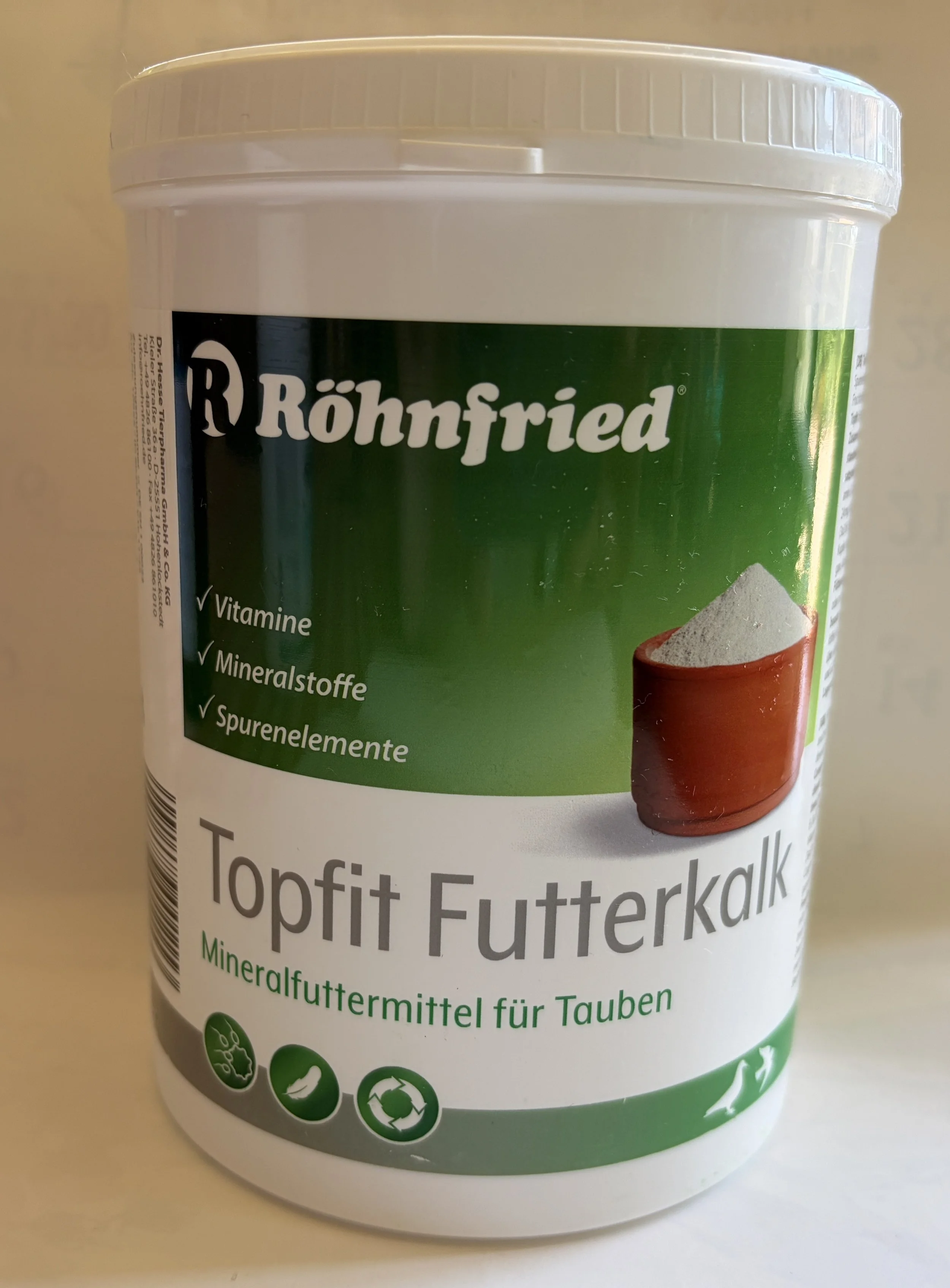 ROHNFRIED TOPFIT Futterkalk - 1000 g