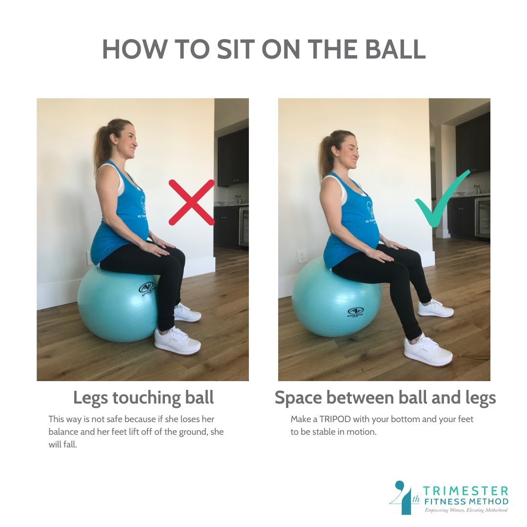 The best way to NOT fall off the ball.... Sit on it correctly! Another great tip from our Prep4Birth ( Birth Ball Basics) classes! 

✅ Choose the correct size ball for your height and leg length
✅ Make sure that the ball is fully inflated
✅ Sit more 